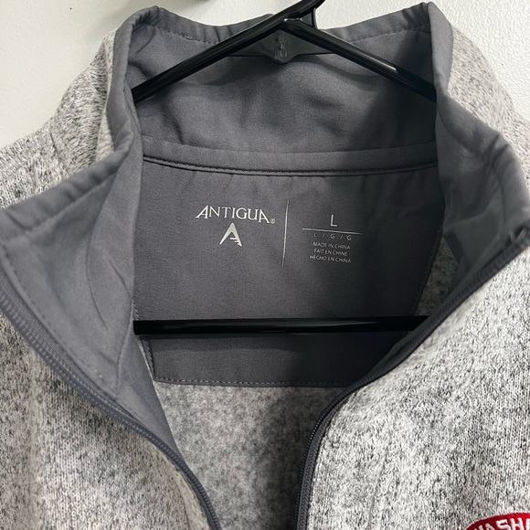 Heather Gray Fleece Washington Wizards Quarter-zip - Picture 3 of 3